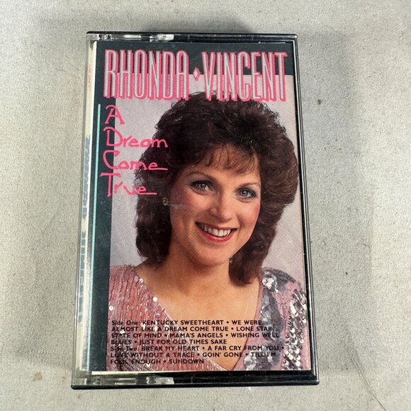 Rhonda Vincent A Dream Come True Cassette Album 1988 Rebel Records Bluegrass - Picture 1 of 4